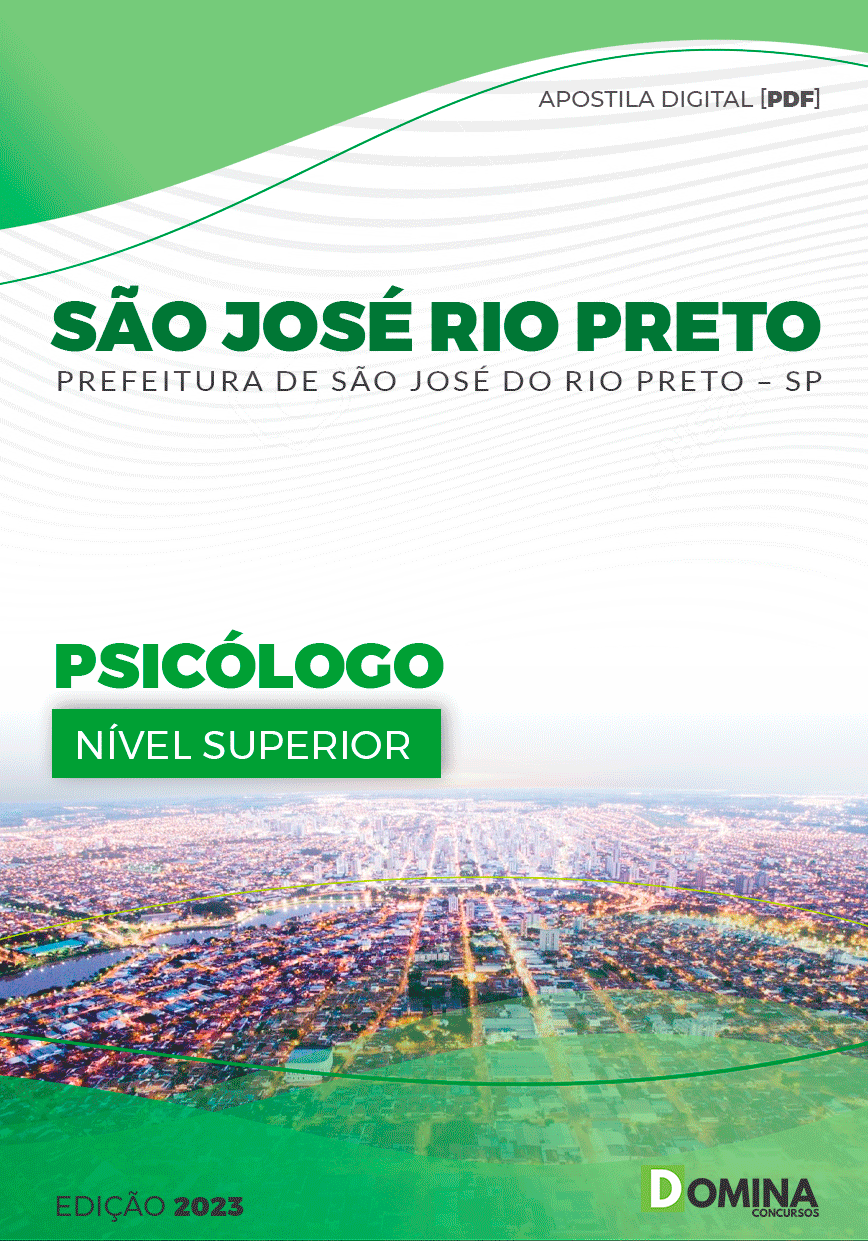 Apostila Pref São José do Rio Preto SP 2023 Psicólogo