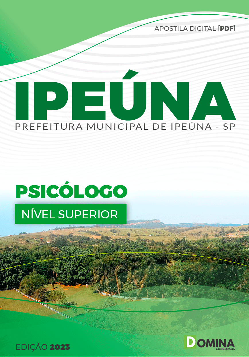 Apostila Concurso Pref Ipeúna SP 2023 Psicólogo
