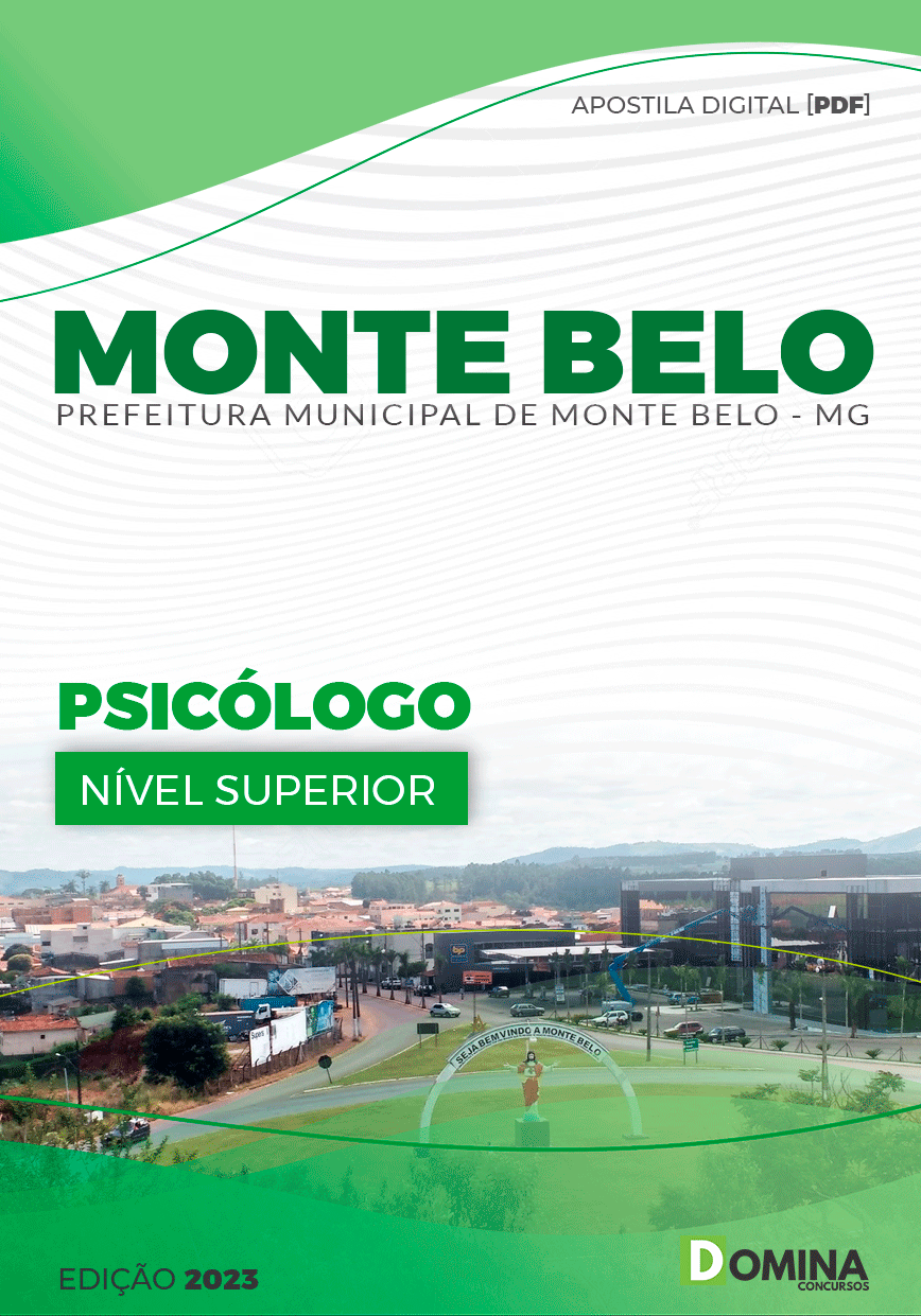 Apostila Digital Pref Monte Belo MG 2023 Psicólogo