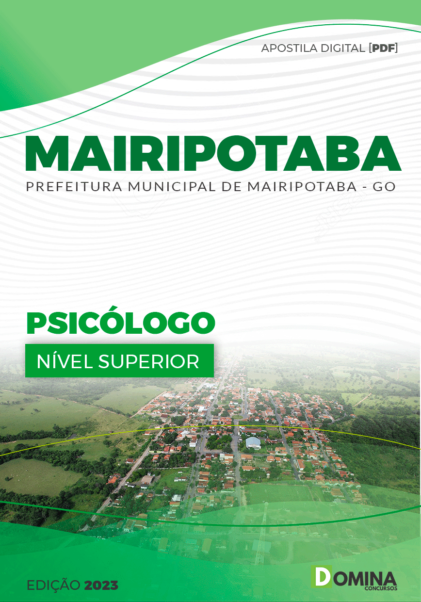 Apostila Digital Pref Mairipotaba GO 2023 Psicólogo