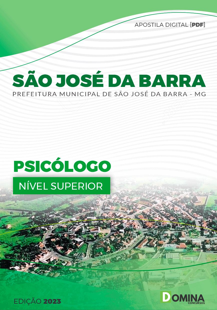 Apostila Pref São José da Barra MG 2023 Psicólogo