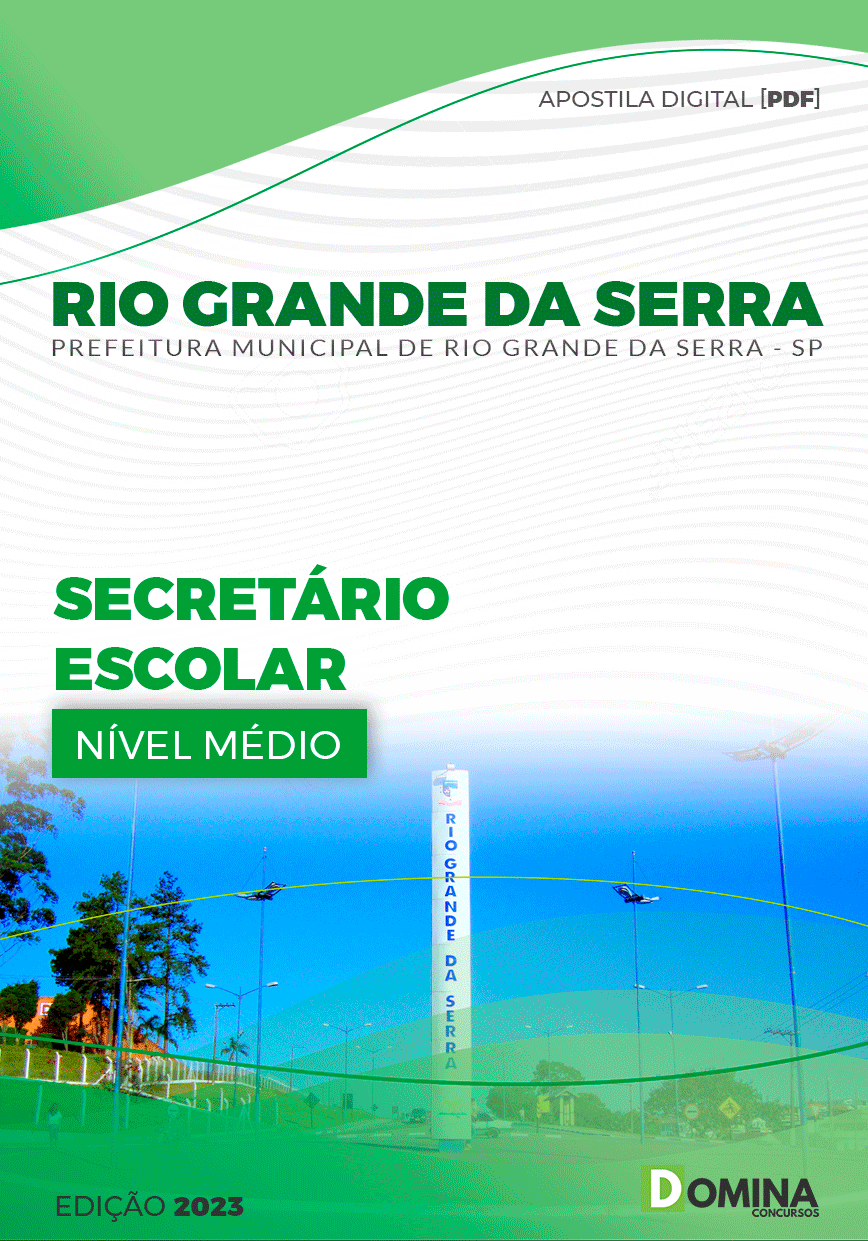 Apostila Pref Rio Grande da Serra SP 2023 Secretário Escolar