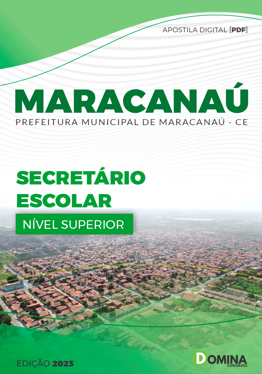 Apostila Pref Maracanaú CE 2023 Secretário Escolar