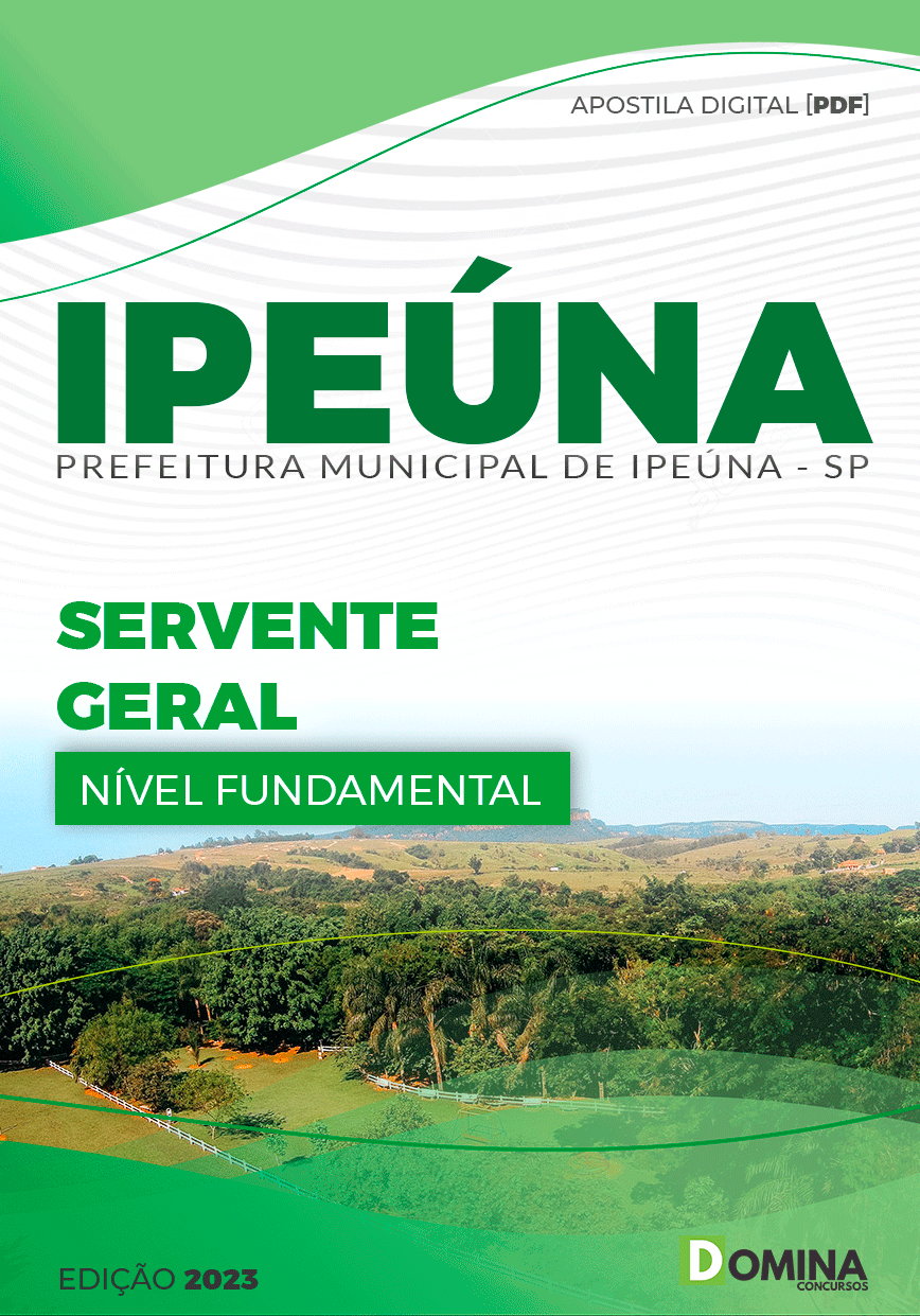 Apostila Concurso Pref Ipeúna SP 2023 Servente Geral
