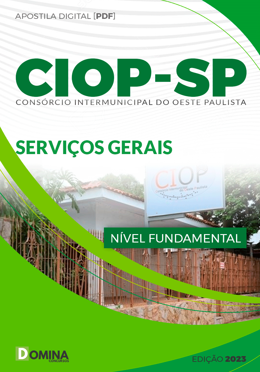 Apostila Digital Seletivo CIOP SP 2023 Serviços Gerais