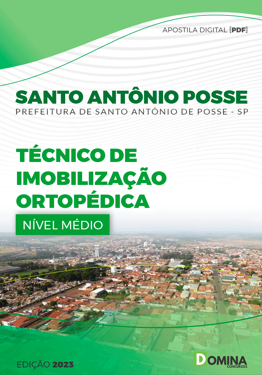 Apostila Pref Santo Antônio Posse SP 2023 Técnico Imobilização Ortopédica