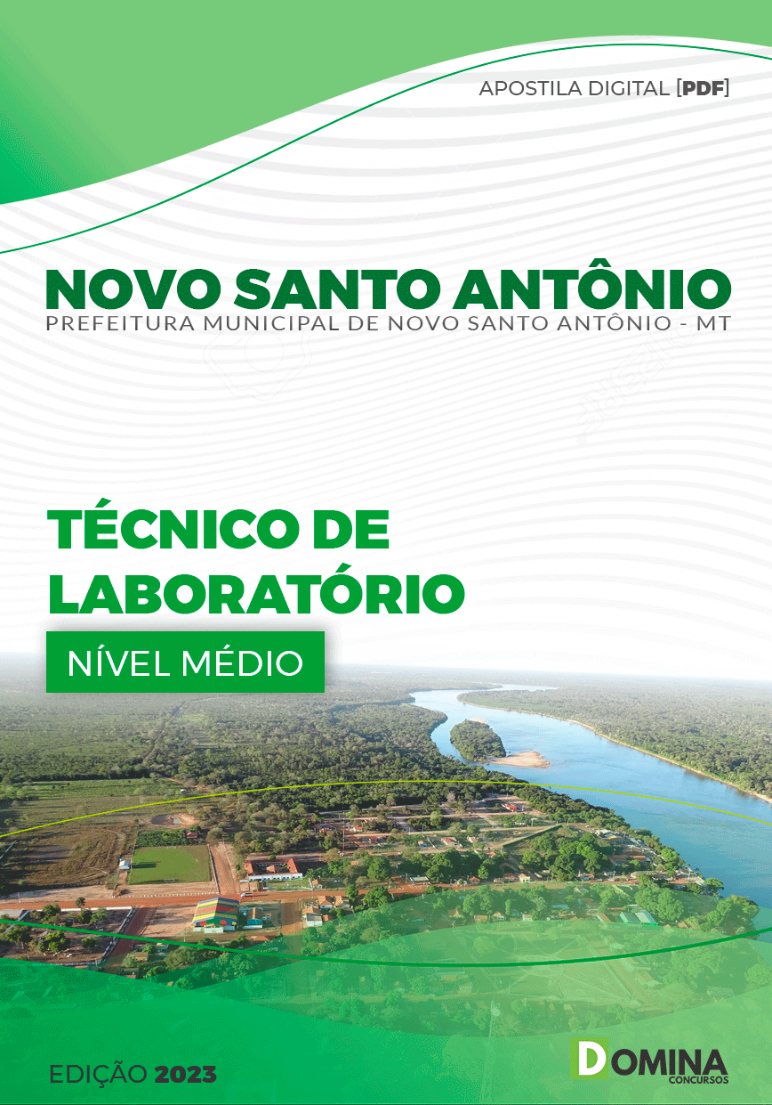 Apostila Pref Santo Antônio MT 2023 Técnico Laboratório