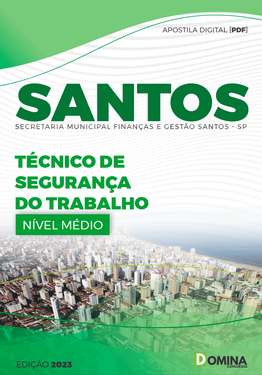 Apostila Pref Santos SP 2023 Técnico Segurança Trabalho