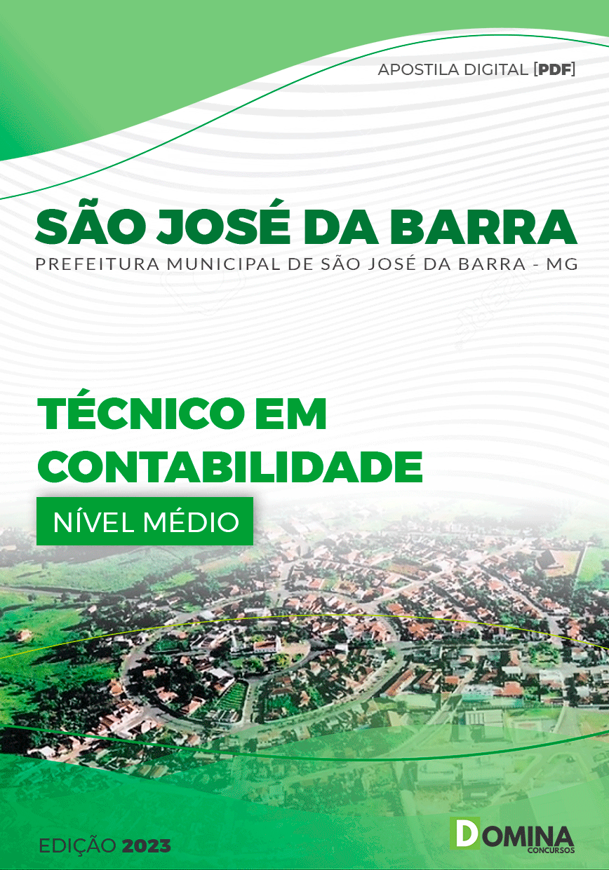 Apostila Pref São José da Barra MG 2023 Técnico Contabilidade