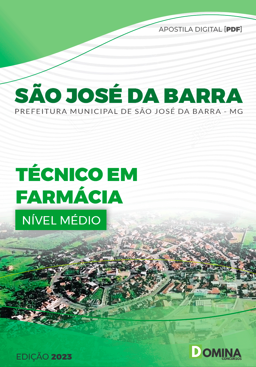 Apostila Pref São José da Barra MG 2023 Técnico Farmácia