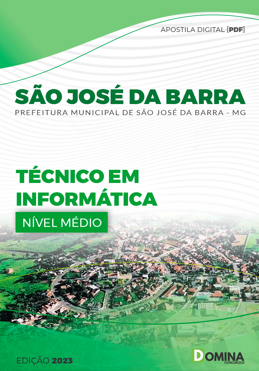 Apostila Pref São José da Barra MG 2023 Técnico Informática