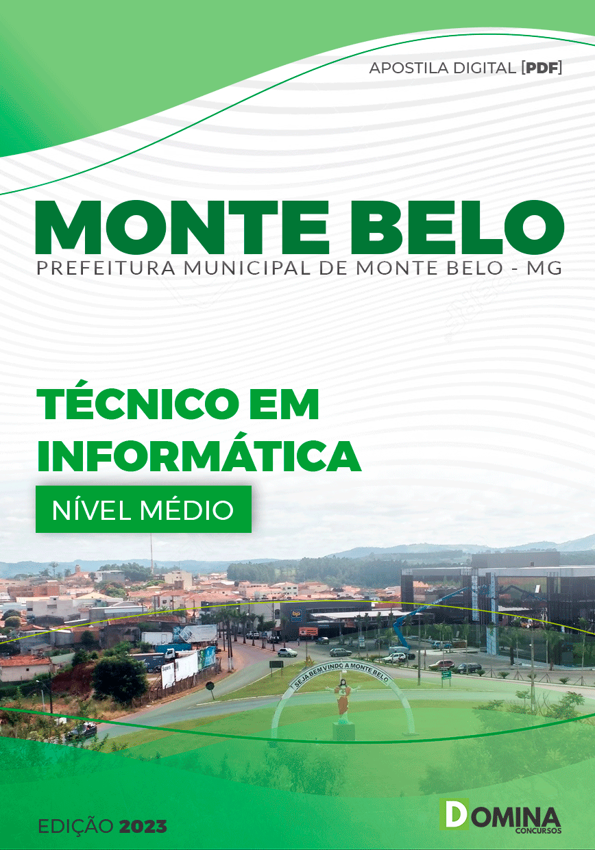 Apostila Pref Monte Belo MG 2023 Técnico Informática