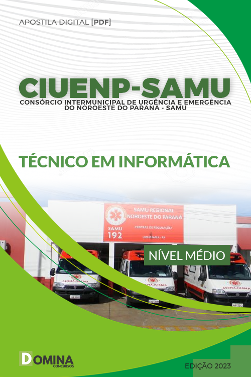 Apostila Digital CIUENP SAMU 2023 Técnico Informática