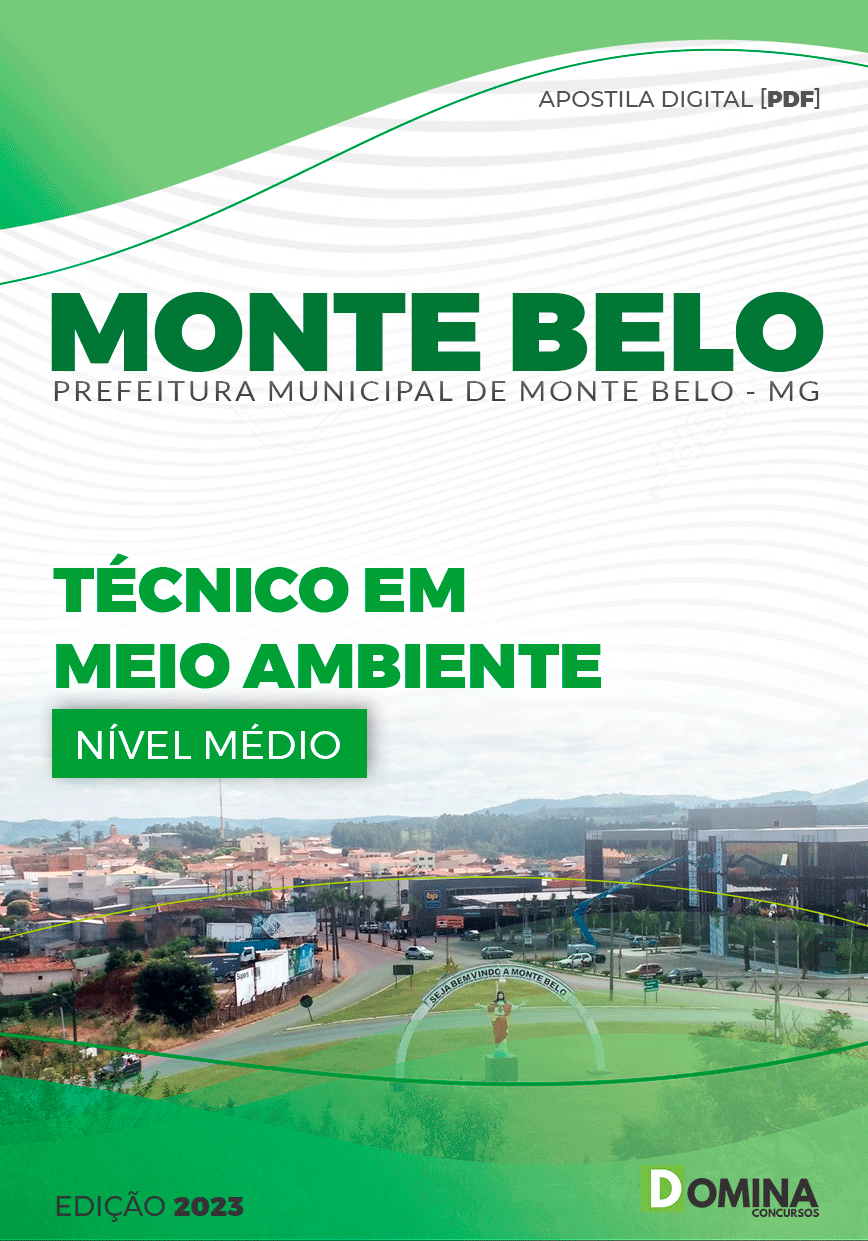 Apostila Pref Monte Belo MG 2023 Técnico Meio Ambiente