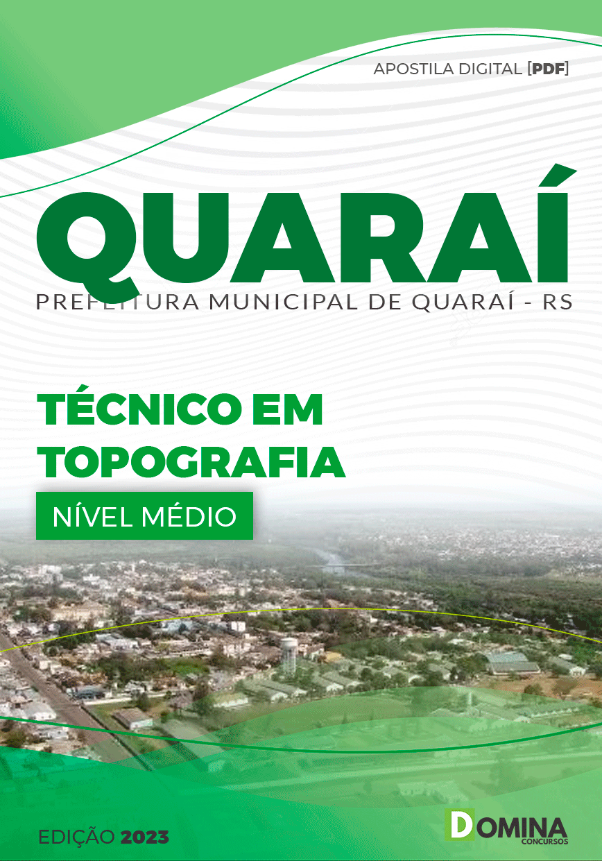 Apostila Concurso Pref Quaraí RS 2023 Técnico Topografia