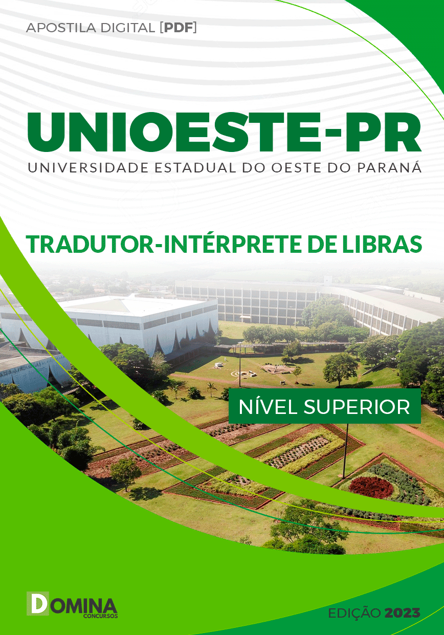 Apostila Digital Concurso Unioeste PR 2023 Tradutor Intérprete Libras