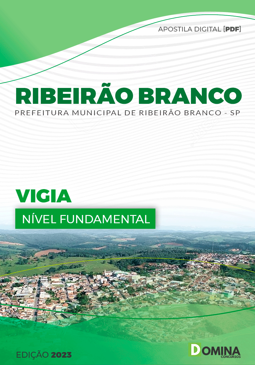 Apostila |Digital Pref Ribeirão Branco SP 2023 Vigia
