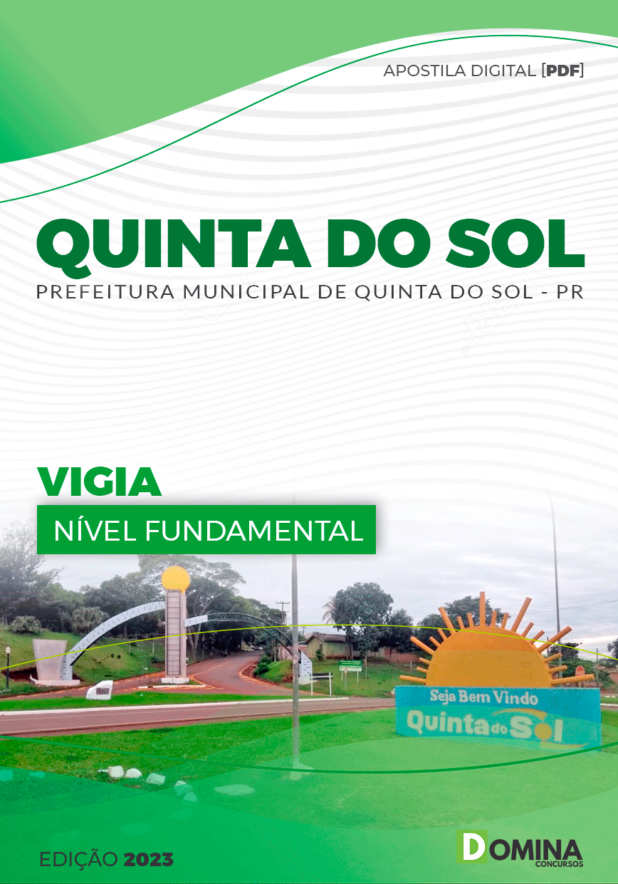 Apostila Concurso Pref Quinta do Sol PR 2023 Vigia