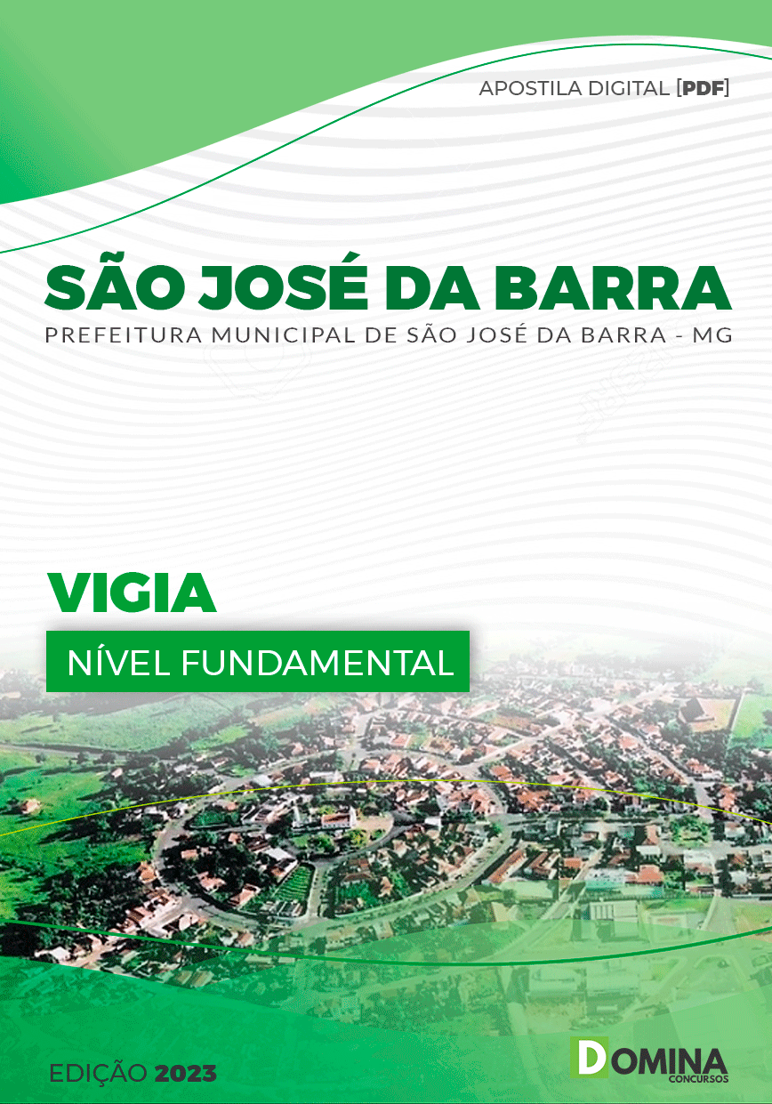Apostila Digital Pref São José da Barra MG 2023 Vigia