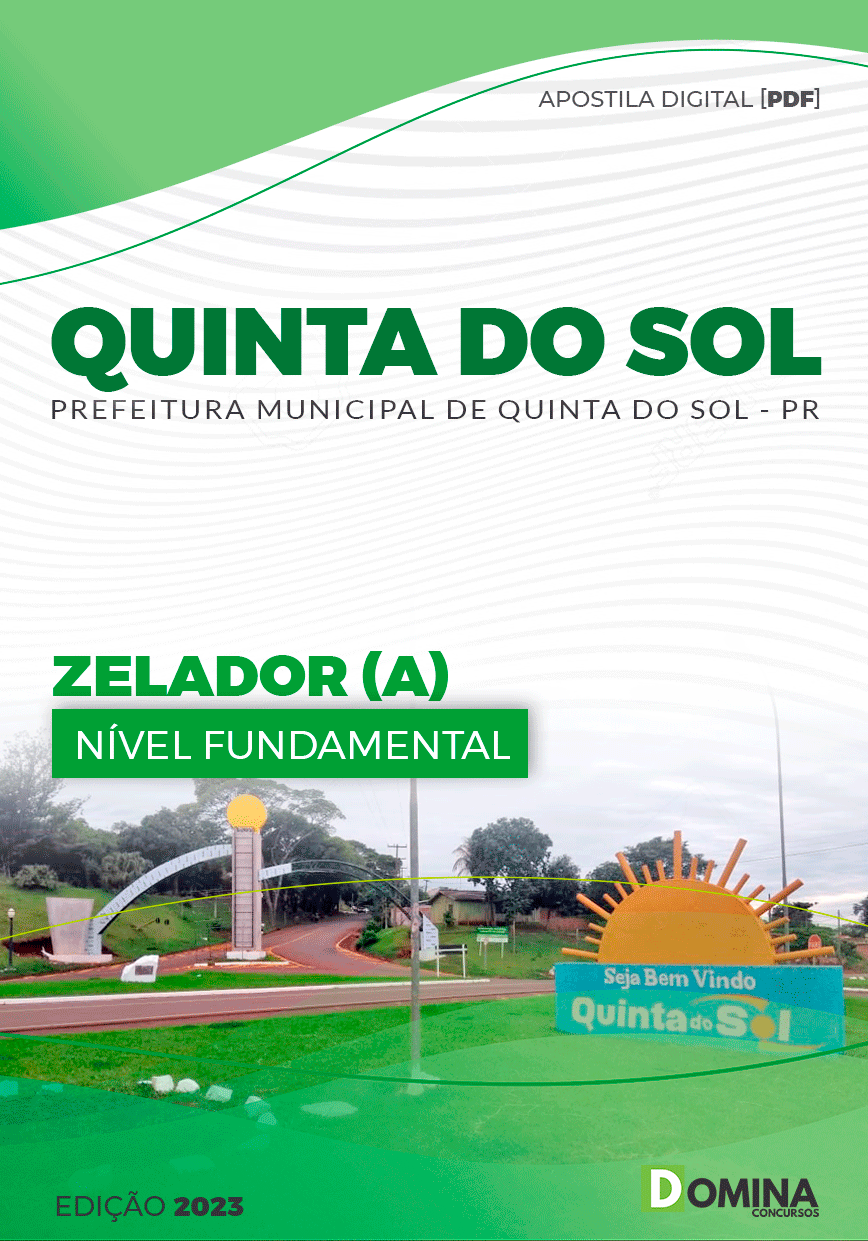 Apostila Concurso Pref Quinta do Sol PR 2023 Zelador