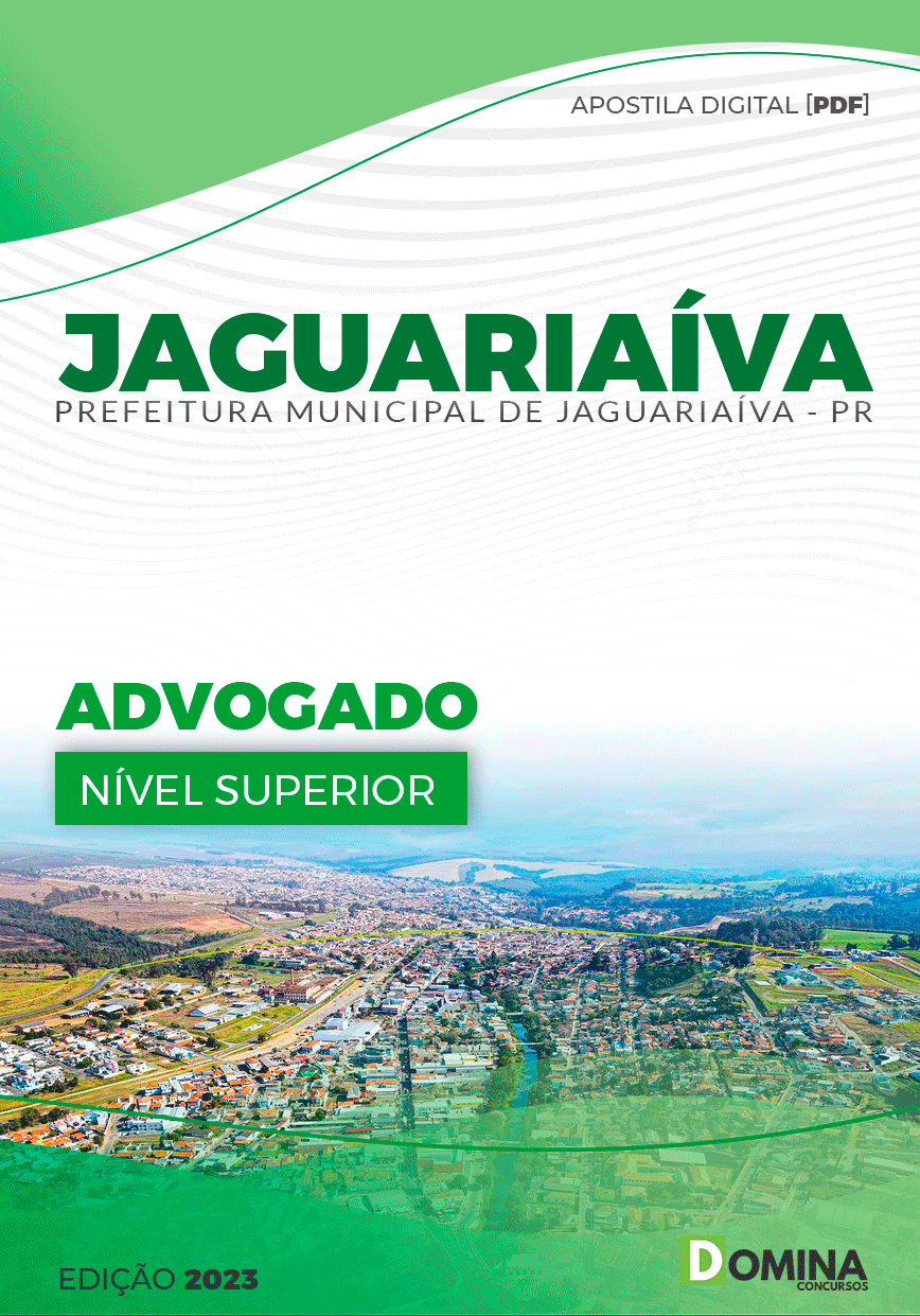 Apostila Concurso Pref Jaguariaíva PR 2023 Advogado
