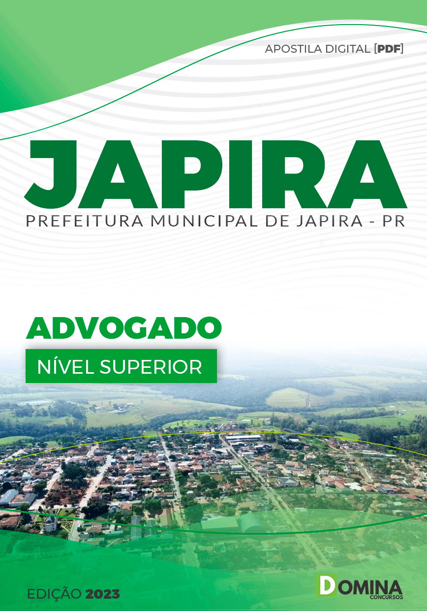 Apostila Concurso Pref Japira PR 2023 Advogado