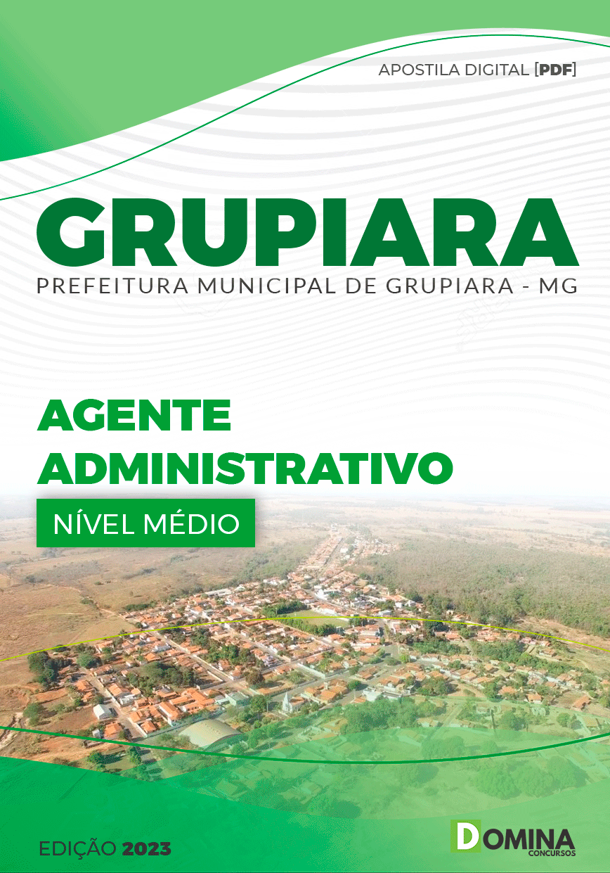 Apostila Concurso Pref Grupiara MG 2023 Agente Administrativo