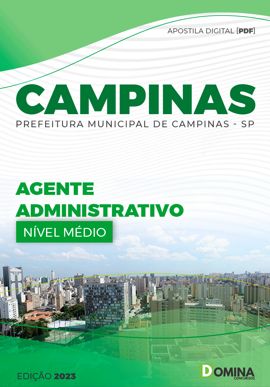Apostila Pref Campinas SP 2023 Agente Administrativo