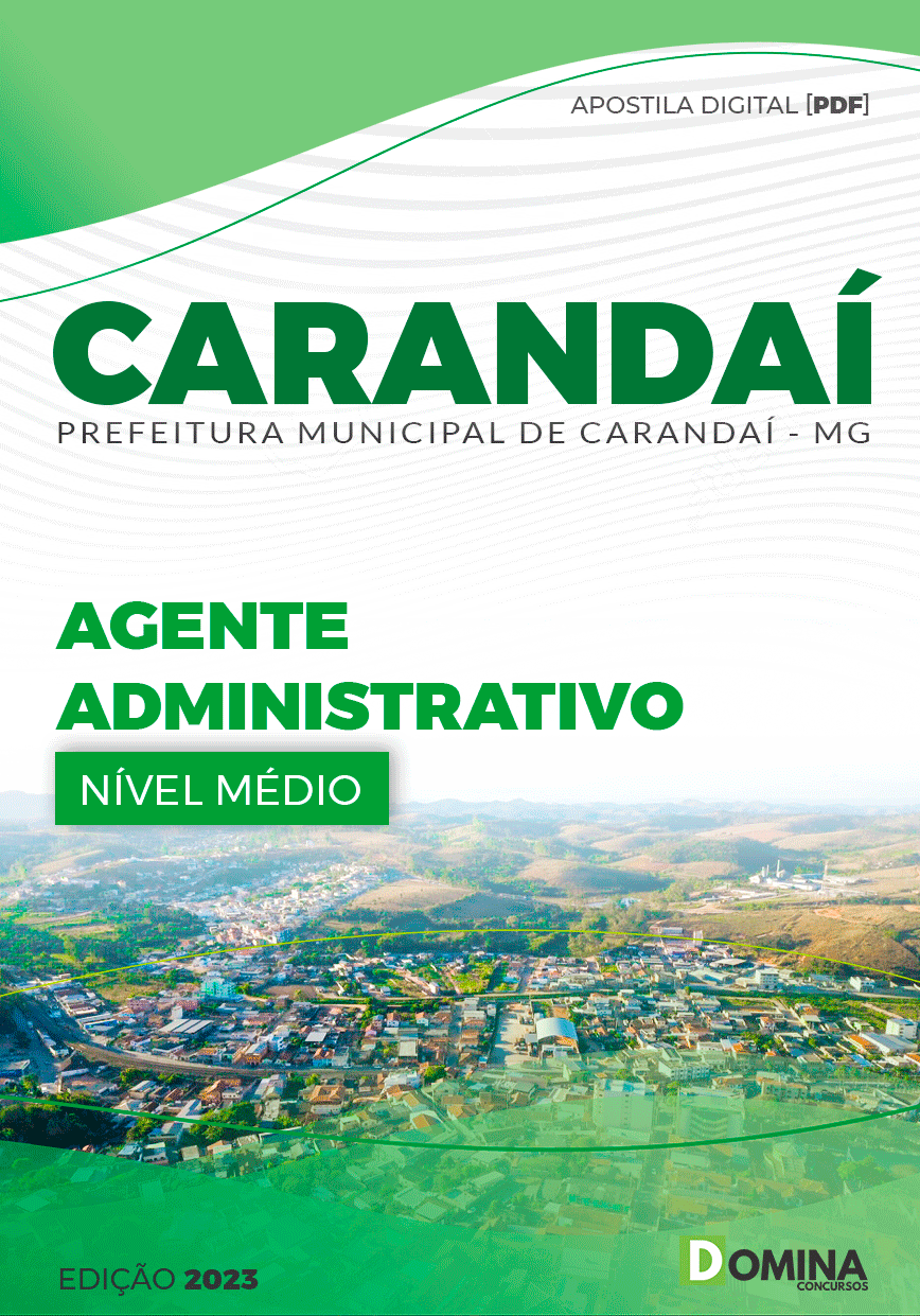 Apostila Concurso Pref Carandaí MG 2023 Agente Administrativo