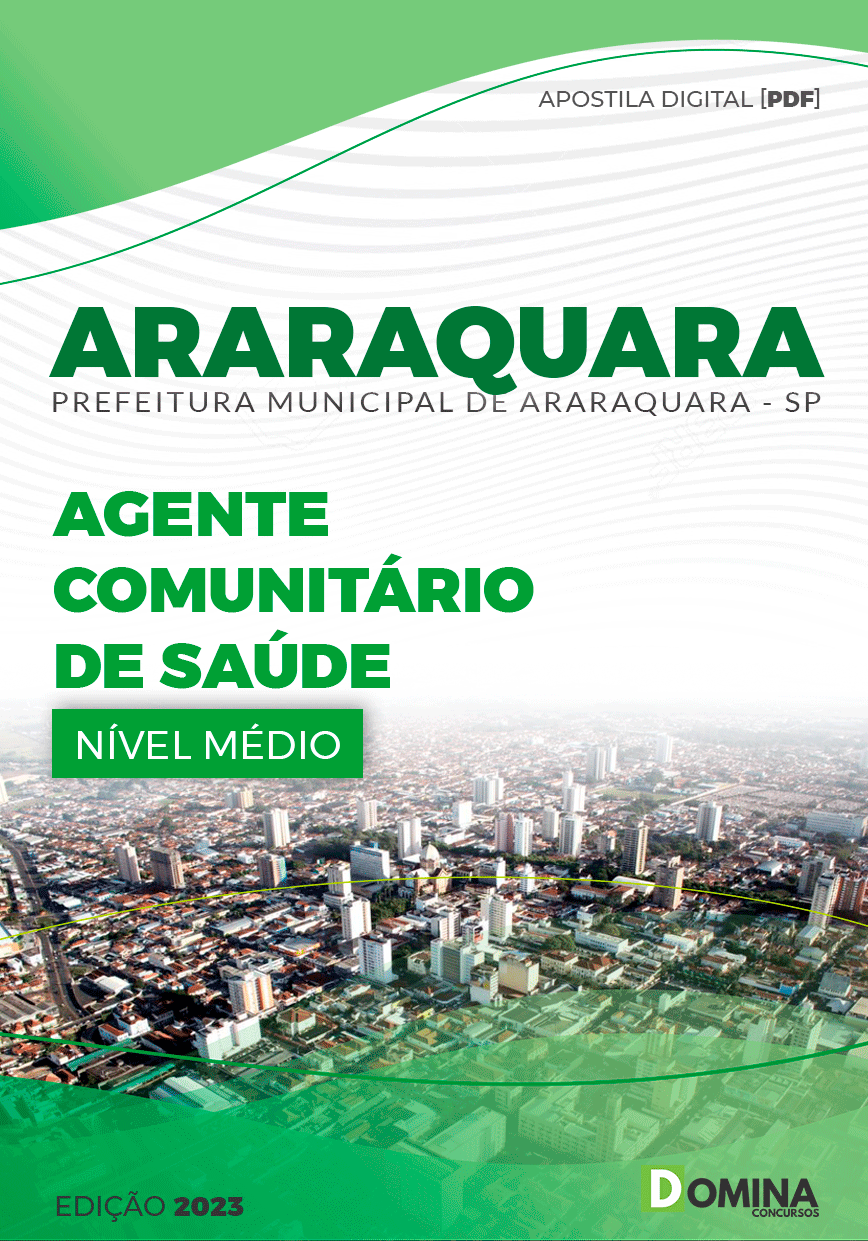 Apostila Pref Araraquara SP 2023 Agente Comunitário Saúde