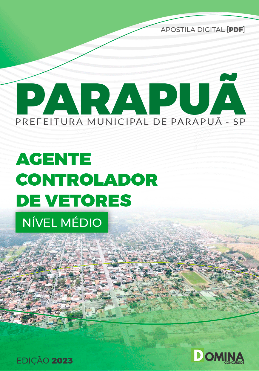 Apostila Pref Parapuã SP 2023 Agente Controlador Valores