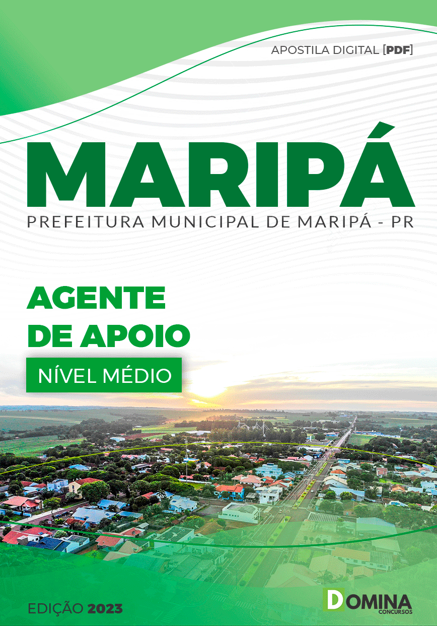 Apostila Concurso Pref Maripá PR 2023 Agente Apoio