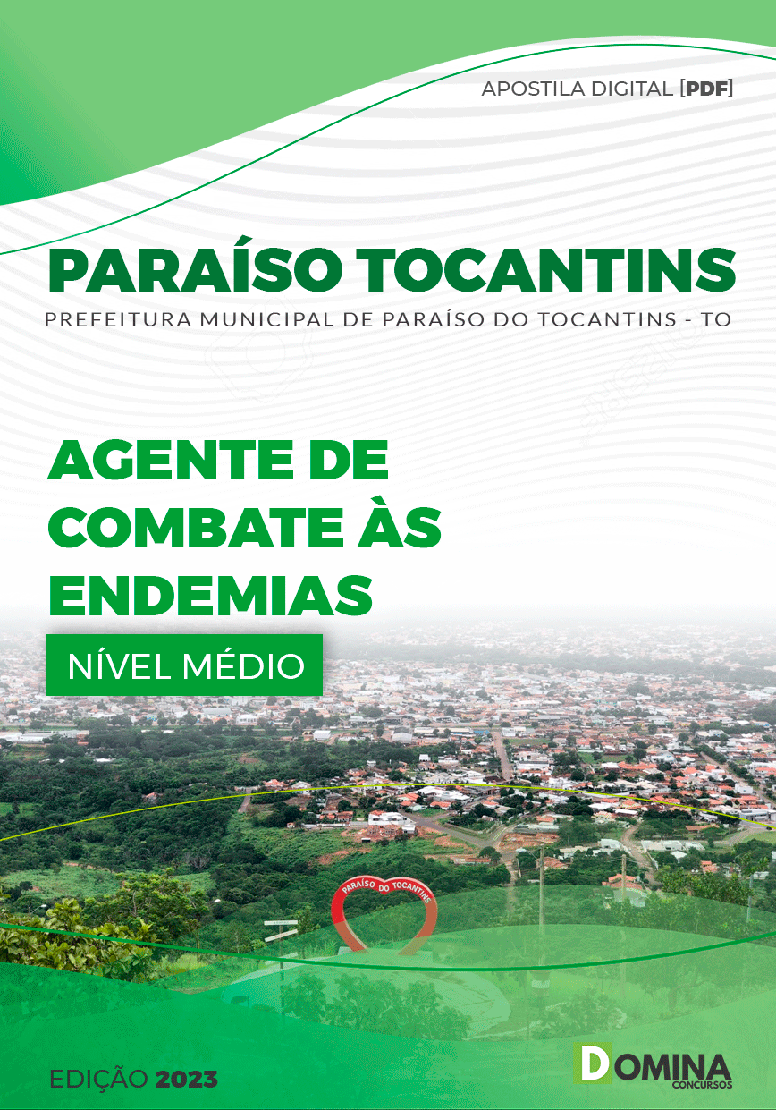 Apostila Pref Paraíso Tocantins TO 2023 Agente Combate Endemias