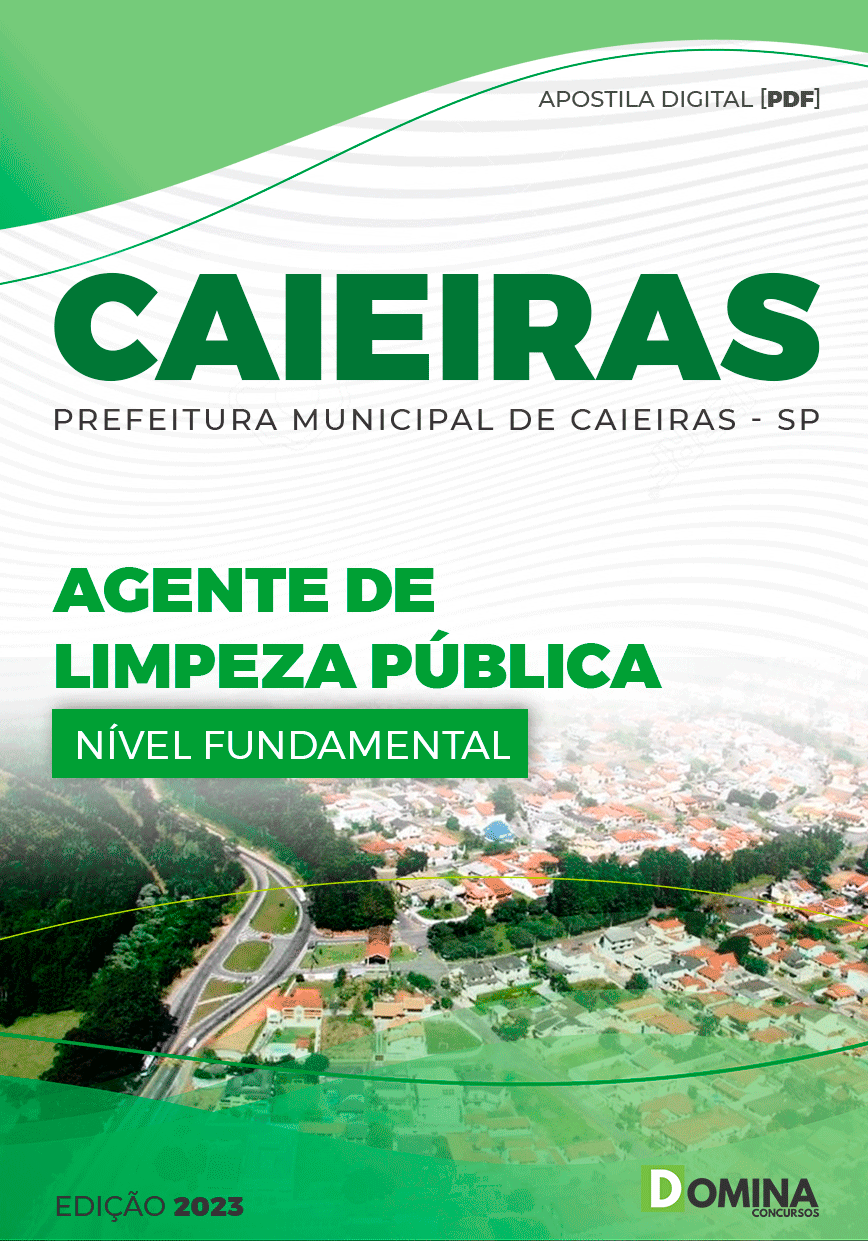 Apostila Concurso Pref Caieiras SP 2023 Agente Limpeza Pública
