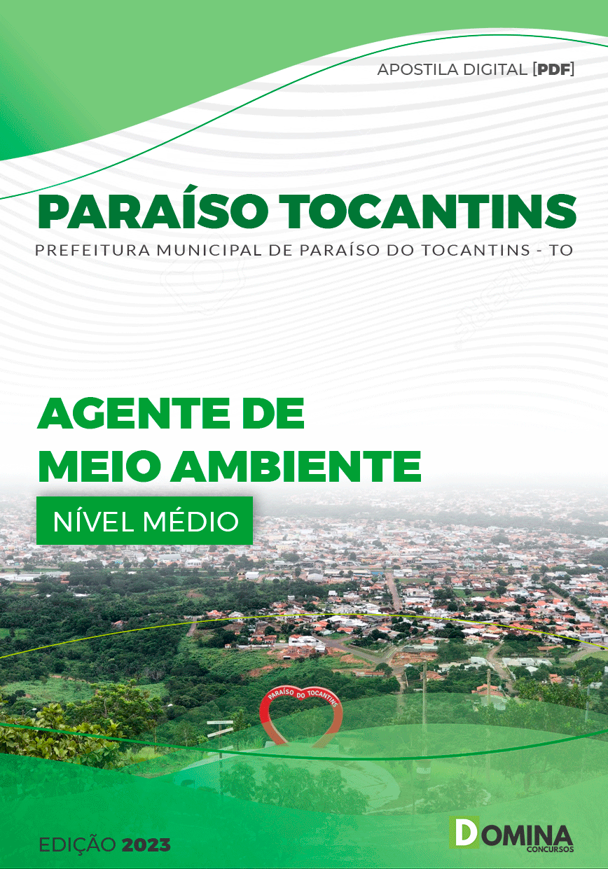 Apostila Pref Paraíso Tocantins TO 2023 Agente Meio Ambiente