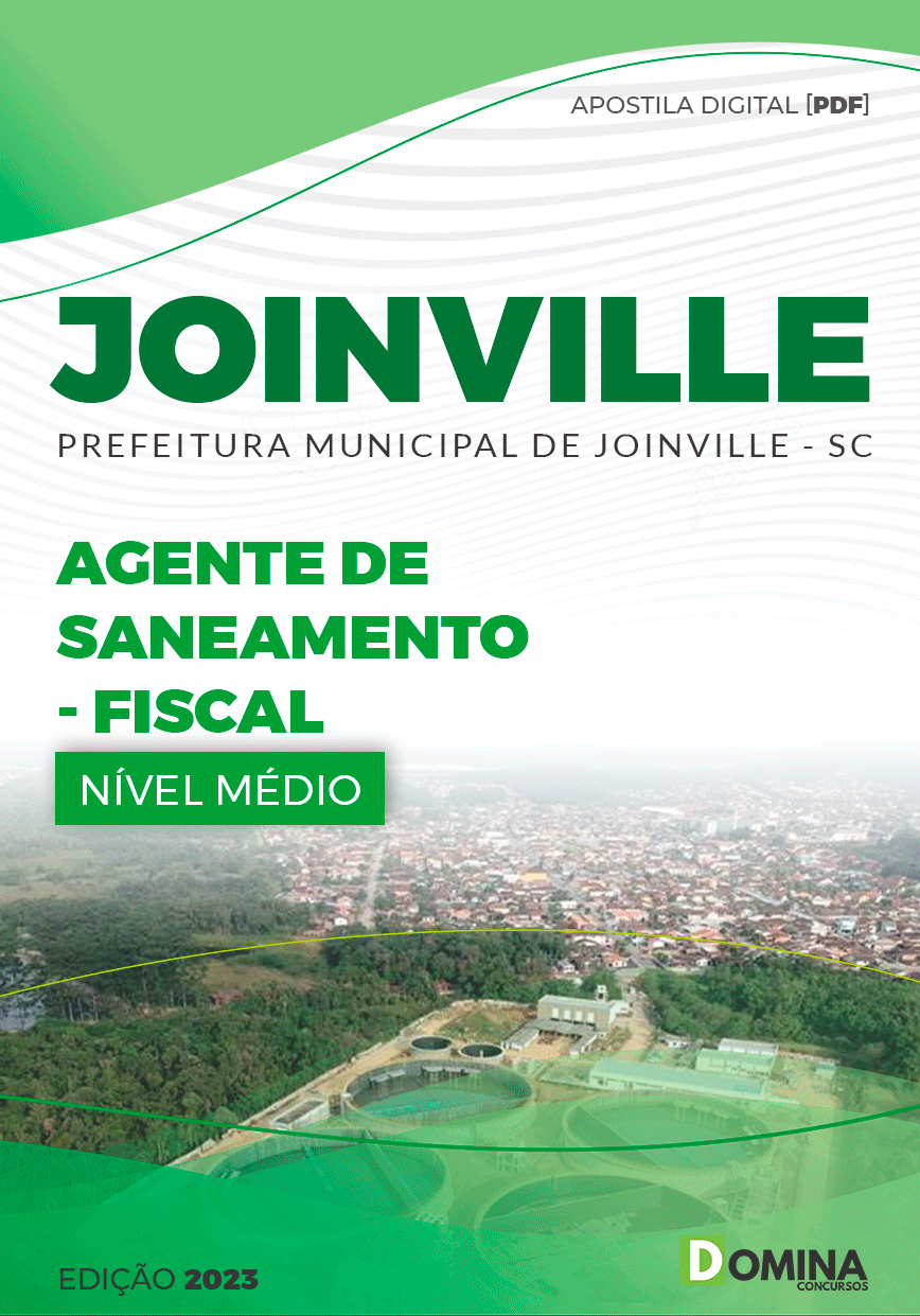 Apostila Pref Joinville SC 2023 Agente Saneamento Fiscal