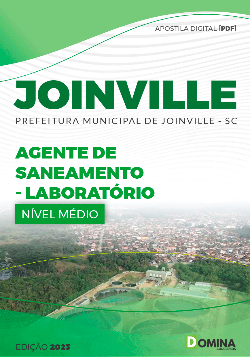 Apostila Pref Joinville SC 2023 Agente Saneamento Laboratório