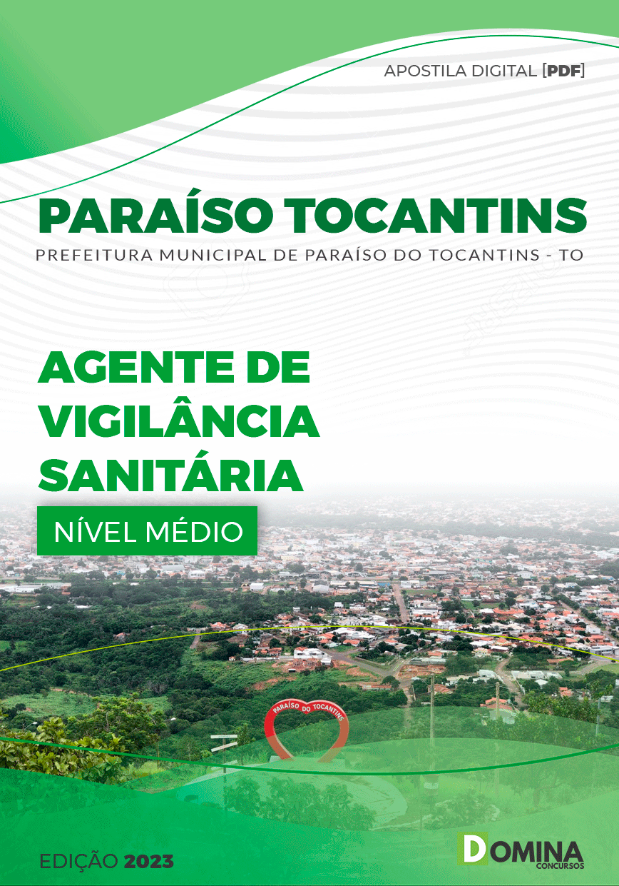 Apostila Pref Paraíso Tocantins TO 2023 Agente Vigilância Sanitária