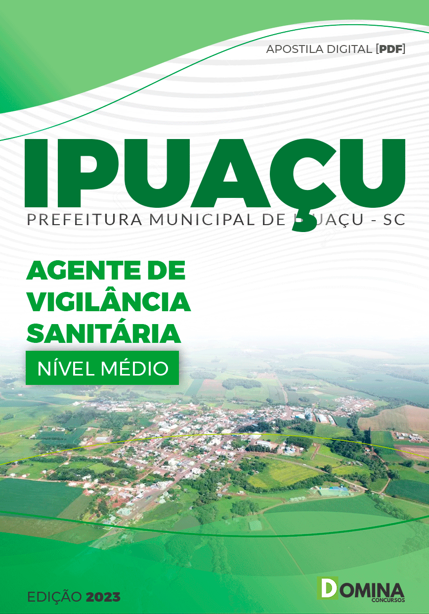 Apostila Pref Ipuaçu SC 2023 Agente Vigilância Sanitária