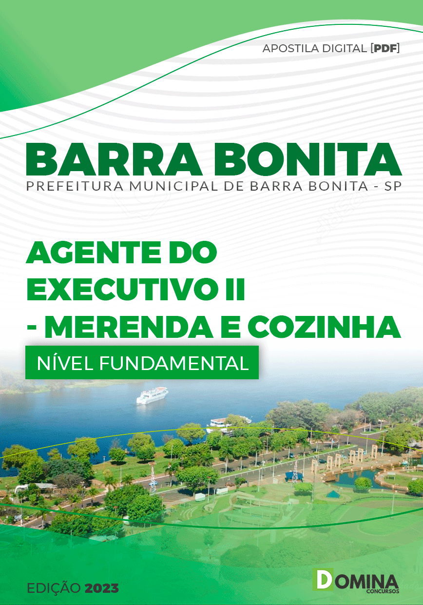 Apostila Pref Barra Bonita SP 2023 Merendeira Cozinheira