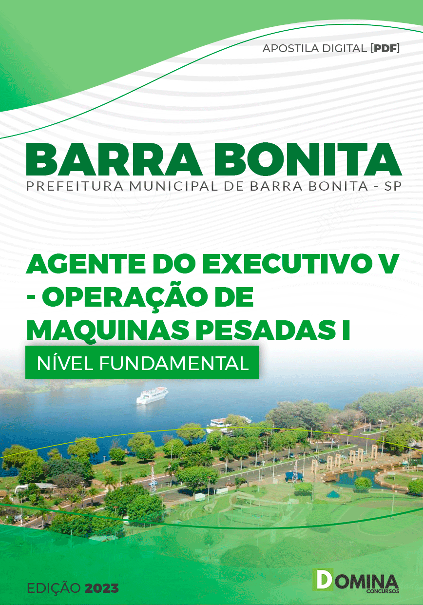 Apostila Pref Barra Bonita SP 2023 Operador Máquinas Pesadas I