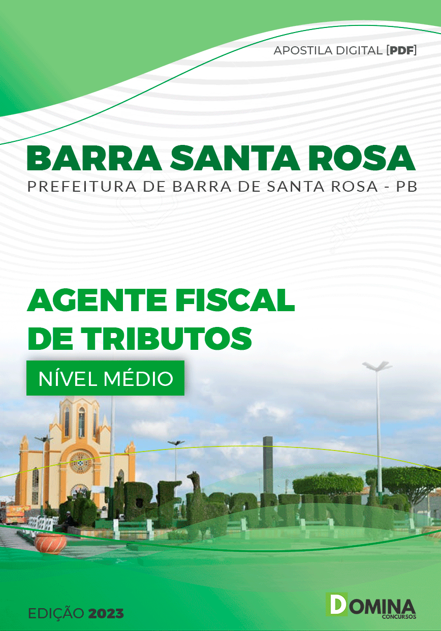 Apostila Pref Barra Santa Rosa PB 2023 Agente Fiscal Tributos