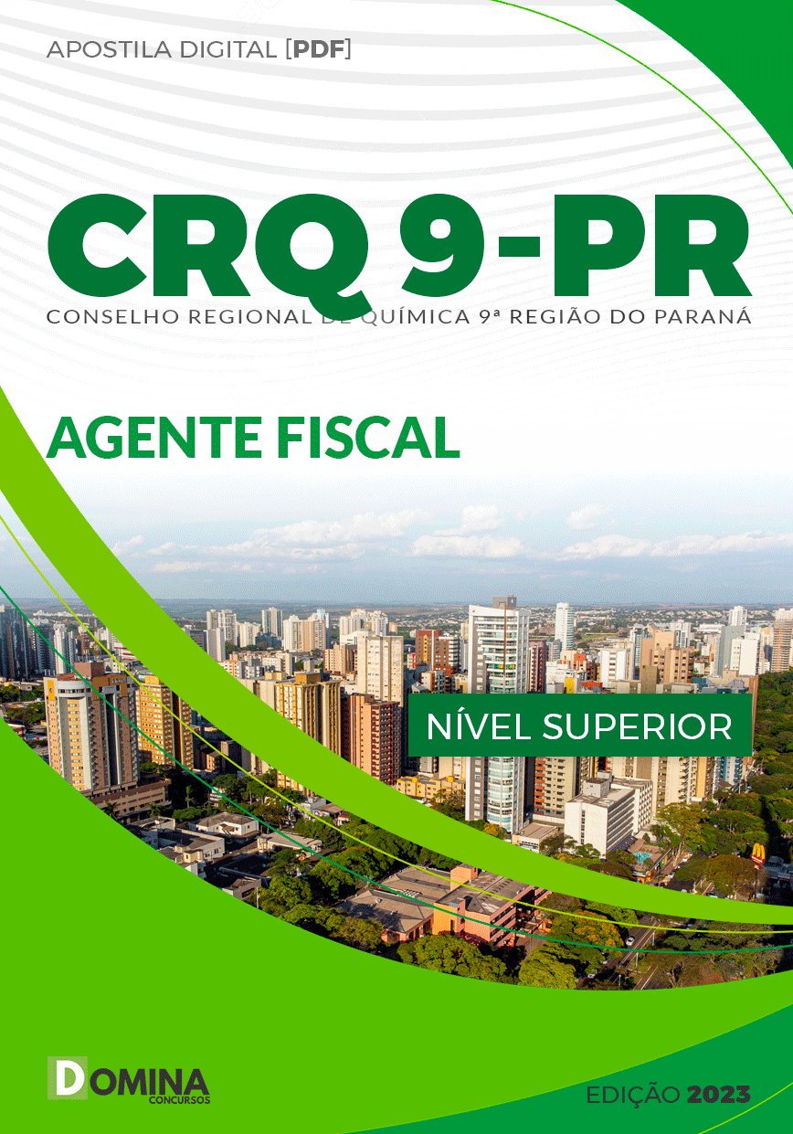 Apostila Concurso Público CRQ 9 PR 2023 Agente Fiscal