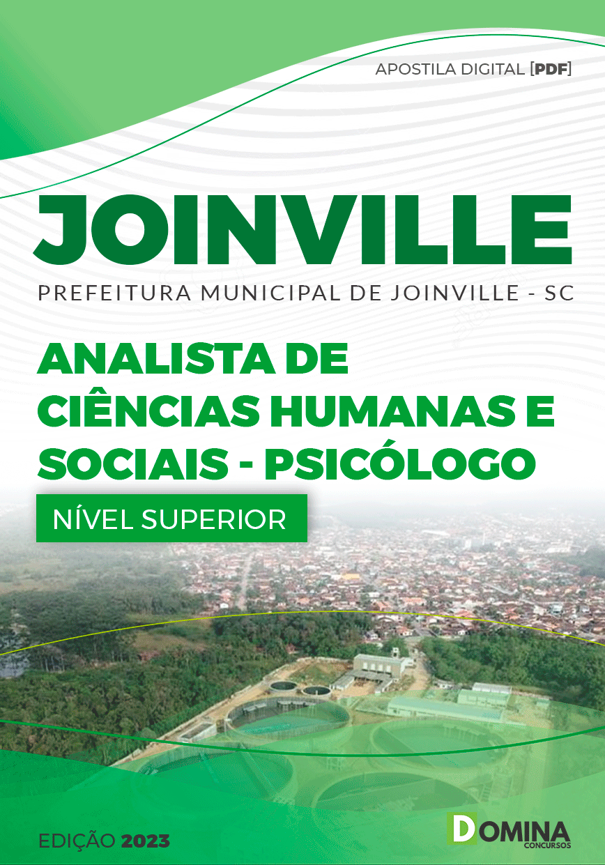 Apostila Pref Joinville SC 2023 Analista Ciências Psicólogo