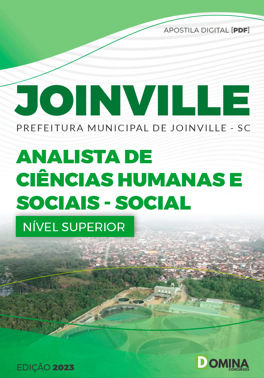 Apostila Pref Joinville SC 2023 Analista Ciências Humanas Social