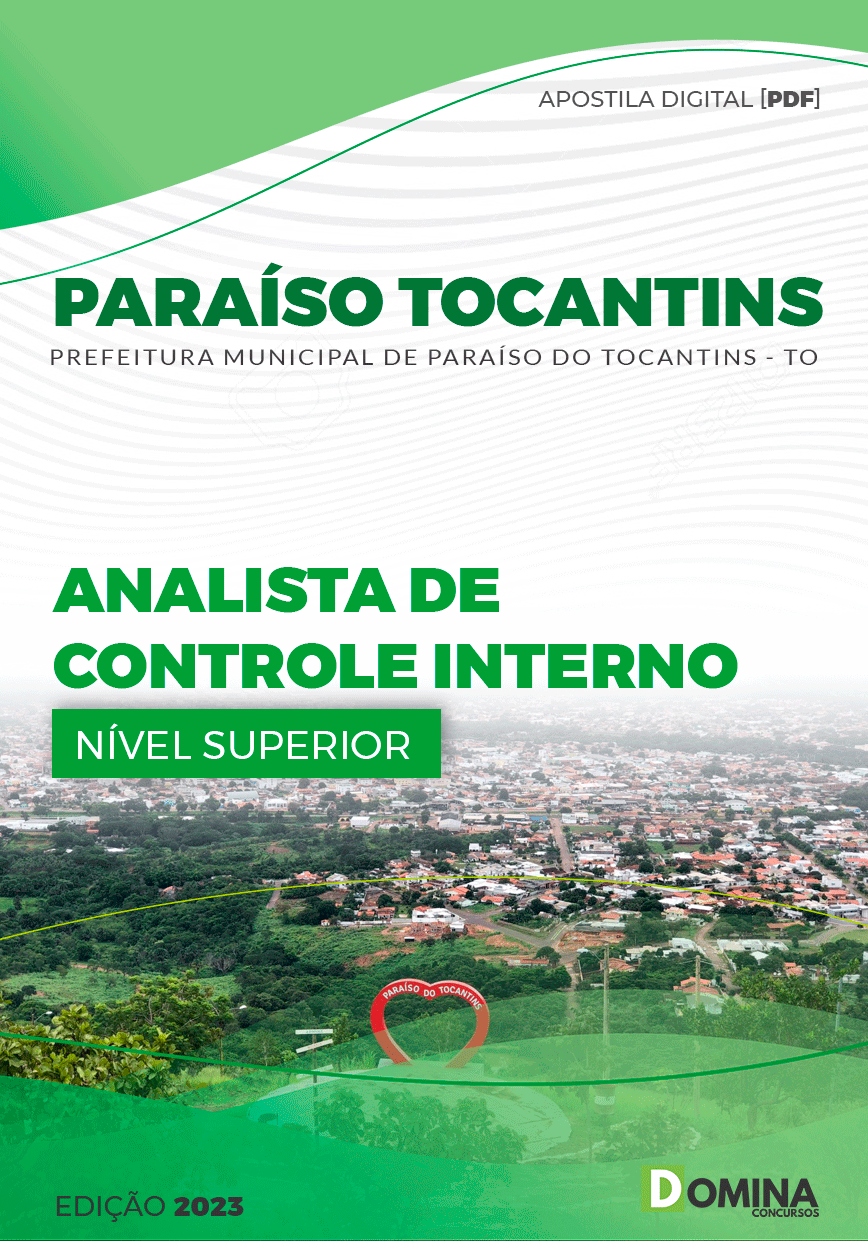 Apostila Pref Paraíso Tocantins TO 2023 Analista Controle Interno