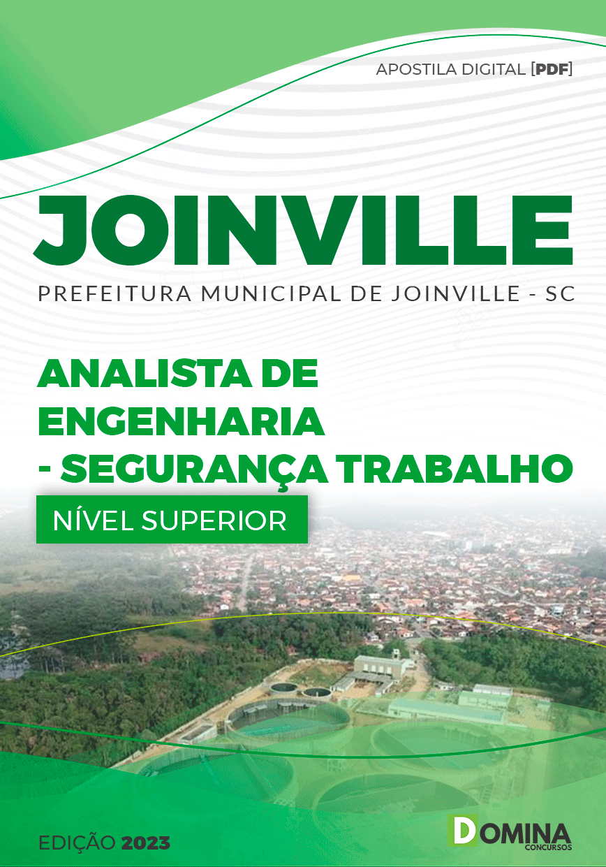 Apostila Pref Joinville SC 2023 Analista Engenharia Segurança Trabalho