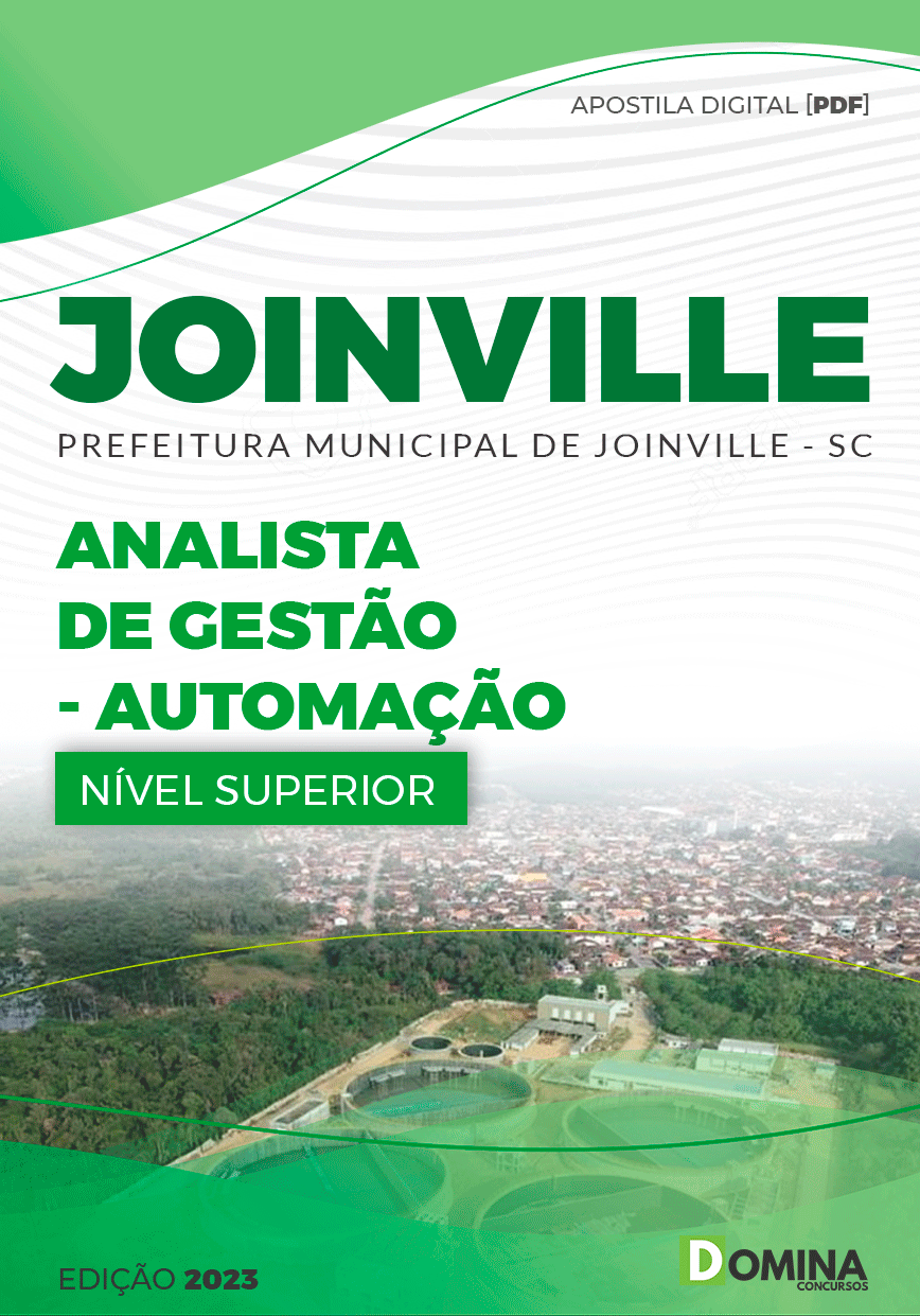 Apostila Pref Joinville SC 2023 Analista Gestão Automação