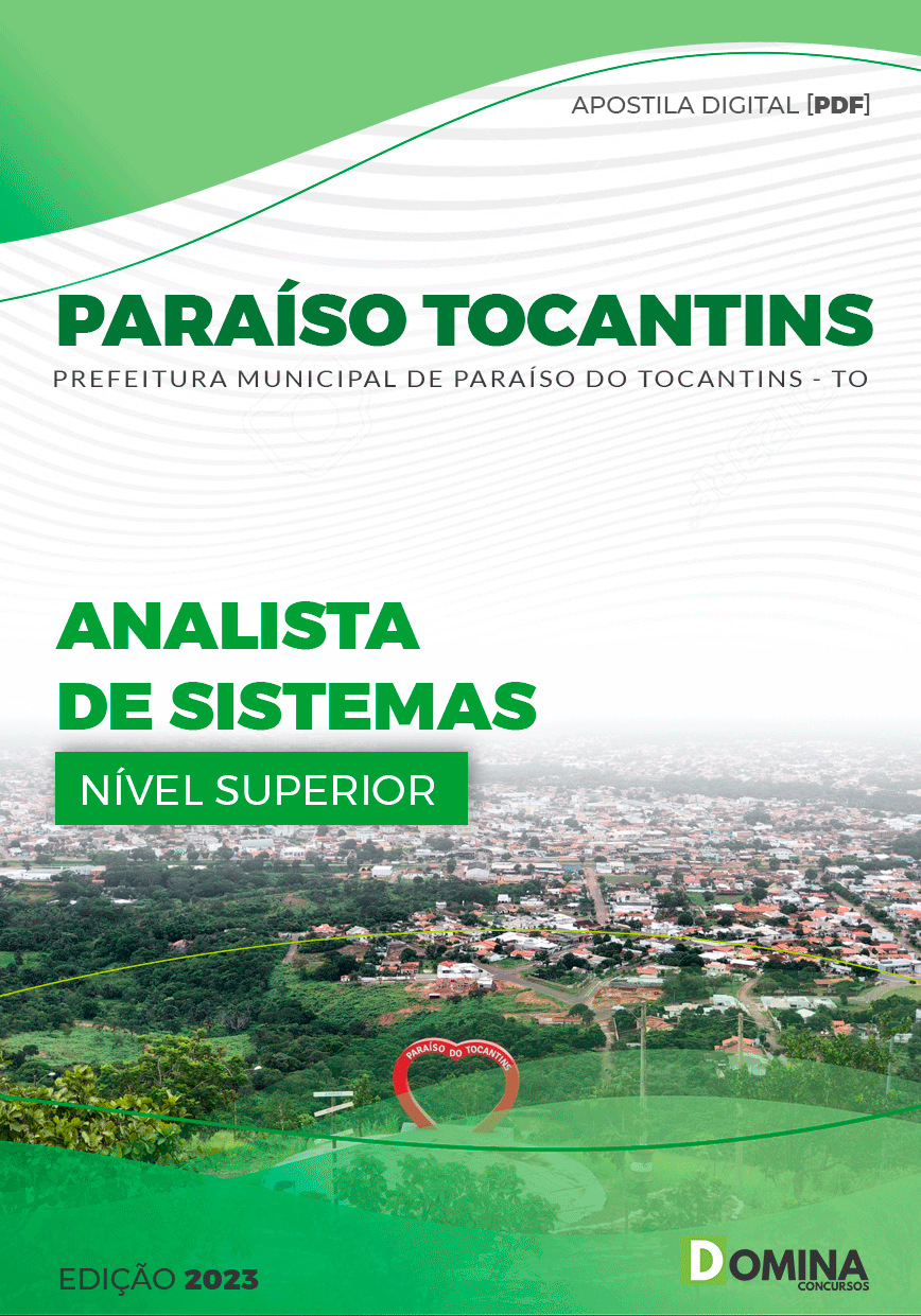 Apostila Pref Paraíso Tocantins TO 2023 Analista Sistemas