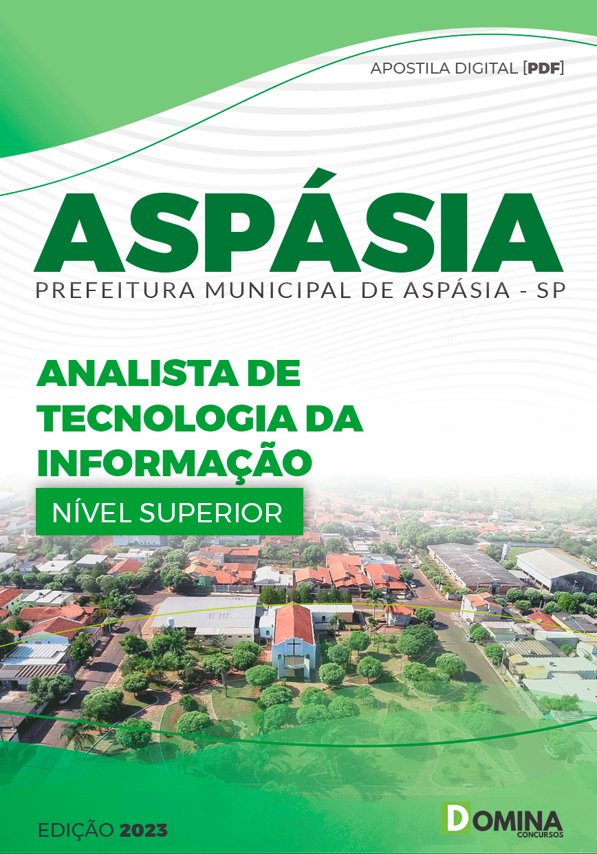 Apostila Pref Aspásia SP 2023 Analista Tecnologia Informação